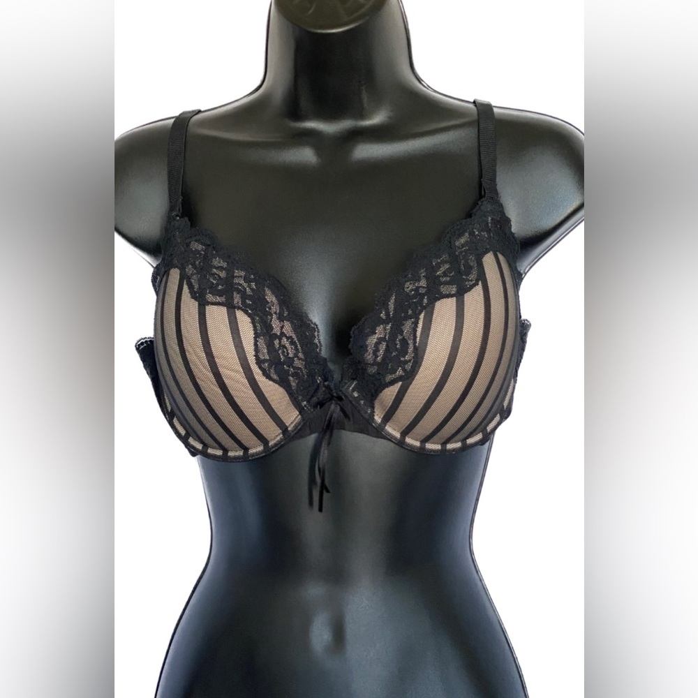 Elle MacPherson BLK/TAN Lightly Lined Underwire, 36D *P1094